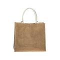 Eco Laminated Jute Canvas Bag Burlap Plastic Shop Bag  Hessian Canvas Shopping Tote Bags with Custom logo for Advertising