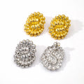 Custom Design Stainless Steel Jewelry Wholesale Geometric Gold Plated Fine Woman Earrings Joyas De Acero Inoxidable Para Mujer
