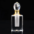 Small Bridge Luxury Empty Small Perfume Oil Glass Bottle Thickness Skin Care Crystal Essence Serum Dropper Square Perfume Bottle