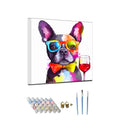 Custom DIY Animal Painting by Numbers Colorful Cat Oil Paint by Number Kits Room Decor Paintings and Wall Arts