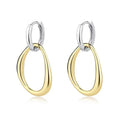 Fashion Jewelry S925 Sterling Silver Personality Irregular Geometric Earrings Drop Earrings for Women