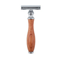 Classical Rosewood Safety Razor with Wood Handle Zero Waste Shaving Blade Razor