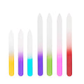 Customized Printing Logo Double Side Crystal Glass Nail Buffer Manicure Nail File