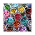 New Color Laser Mixed Pack Diy Creative Eye Makeup and Nail Glitter Bottle 8g Gold Onion Powder Glitter for Eyes Wholesale