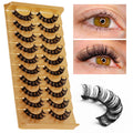Faux Mink 3D Eyelashes 10 Pairs 12mm-18mm Waterproof Long Lasting Cruelty-Free Customized Packaging Wholesale