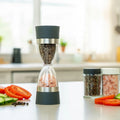 Low MOQ Factory Sale Stocked Plastic 2 in 1  Salt and Pepper Grinder