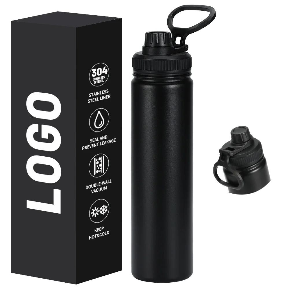 Large Capacity Customized Logo Vacuum Insulated Sports Flask for Outdoor Travel