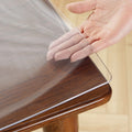 Waterproof Clear Black PVC Table Mat Sheet Roll for Bedroom Table Office Table