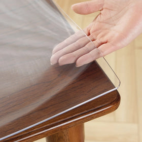 Waterproof Clear Black PVC Table Mat Sheet Roll for Bedroom Table Office Table