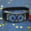 Magic Blue Tooth Luminous Glasses APP Control Led Party Glasses Shield USB Charge DIY