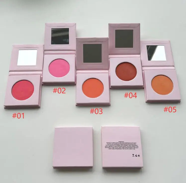 OEM logo pink Package Single Palette Blusher Vegan Single Blush Powder Palette