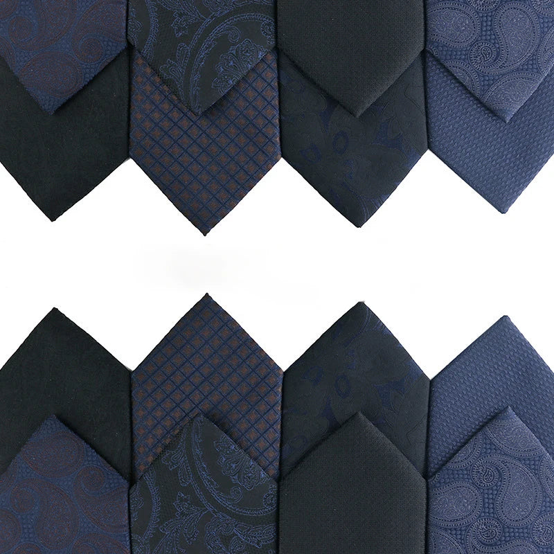 Italian Paisley Mens Silk Ties Custom Company Black Ties Polyester for Men