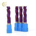 3 Flutes Carbide CNC up Down Cutting Endmill Compression CNC Router Bit 9.5mm Shank CNC Bits Wood 3/8 Compression Cutter 3Wing