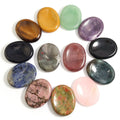 Crystal Worry Stone Thumb Gemstone Natural Healing Crystal Therapy Reiki Massage Chakra Worry Stone