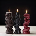 J10-391Striped Cylinder Aromatherapy Candle Mold Nordic Long Pole Long Candle DIY Handmade Aromatherapy Molds