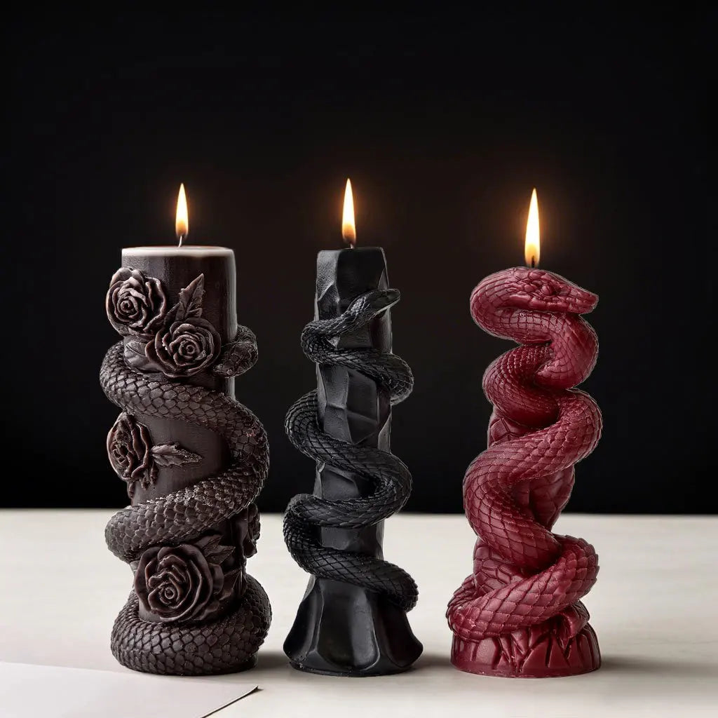 J10-391Striped Cylinder Aromatherapy Candle Mold Nordic Long Pole Long Candle DIY Handmade Aromatherapy Molds