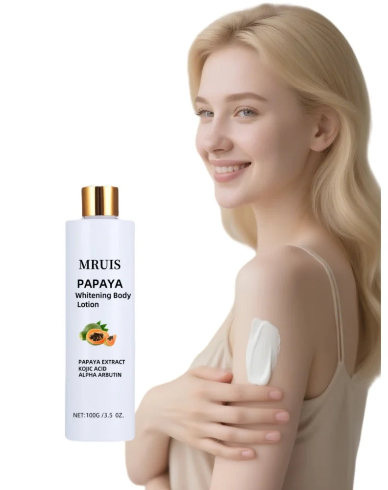 Papaya Extract Arbutin Body Lotion High-efficiency Whitening Brighten Skin Nonirritating Improve Rough Skin Texture Moisturizing