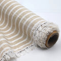 Wholesale European Stripe Pattern Woven 175 Gsm Lithuanian Yarn Dyed 70 Viscose 30 Linen Blend Fabric for Clothing