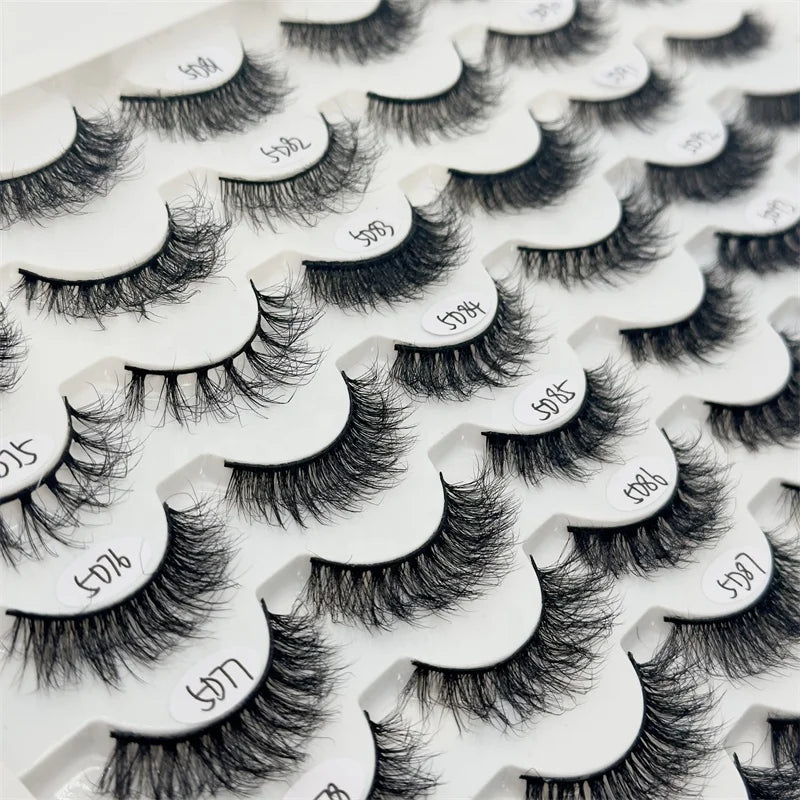 3d for Faux Mink Synthetic Mink Lashes Dramatic Reusable Cruelty-Free Vendor Customized Boxes Comfortable Band Private Label