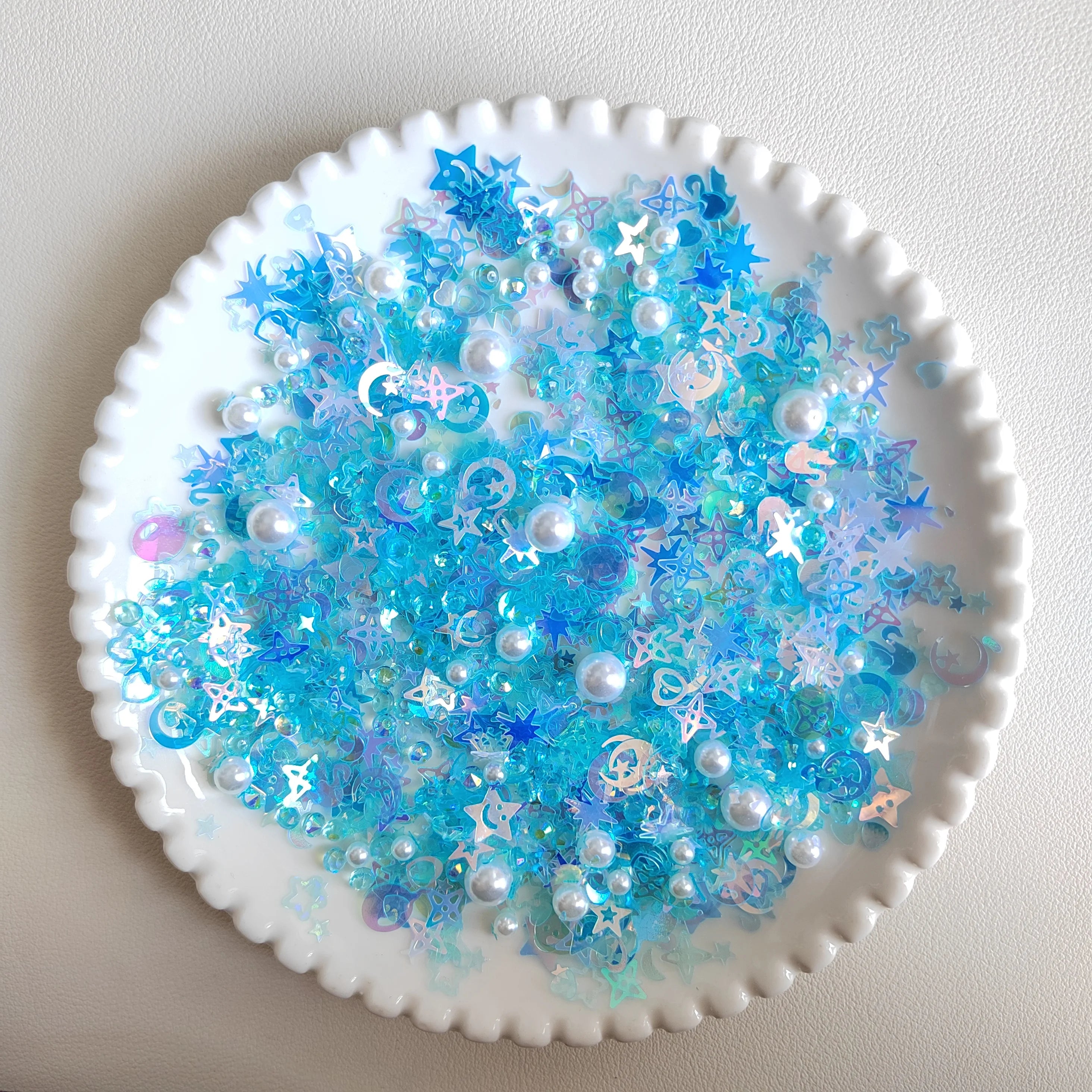 Wholesale 500g Star Moon Glitter Confetti Metallic Sprinkles With Pearl Beads Mixed for Wedding Party Birthday Festival Decor