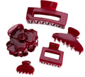 10.5 cm Large Claw Clips Frosted Hollow Rectangular Bright Surface Hair Clips Suitable for Thick Hair