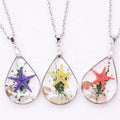 New Designed Real Starfish Resin Necklace Fashion Jewelry Epoxy Resin Pendants for Necklaces