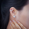 Ready to Ship GRA Certificate Iced Out 925 Silver Hip Hop Fashion VVS Moissanite Diamond Stud Earrings