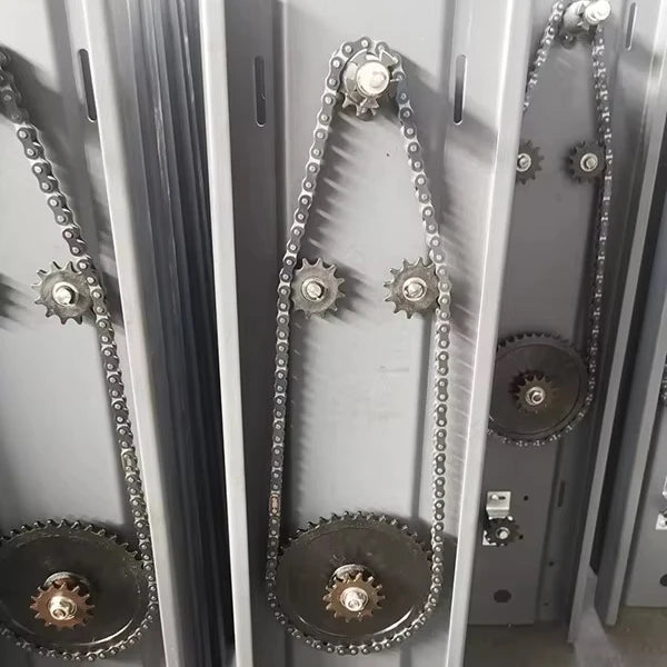 Compact Mobile Shelving Mechanism Chain Link Gear Device Chain