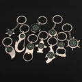 Custom Different Design Compass Hook Clip  Camping  Keychain