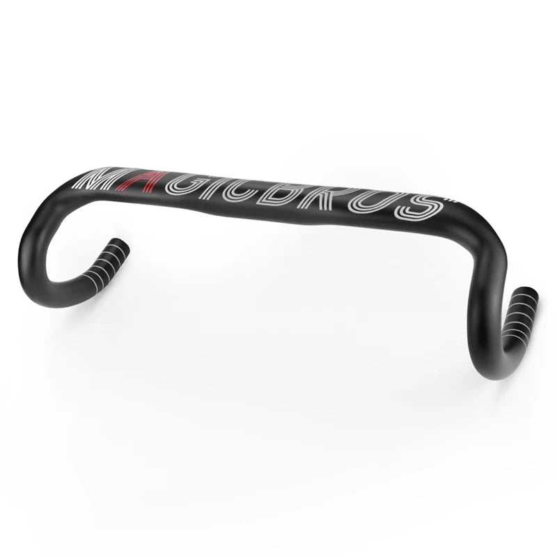 MAGICBROS MG2000-06 Full Carbon Fiber Road Bike Handlebar Matte Coating 193g Lightweight 380mm 31.1-32.5mm Integrated Molding