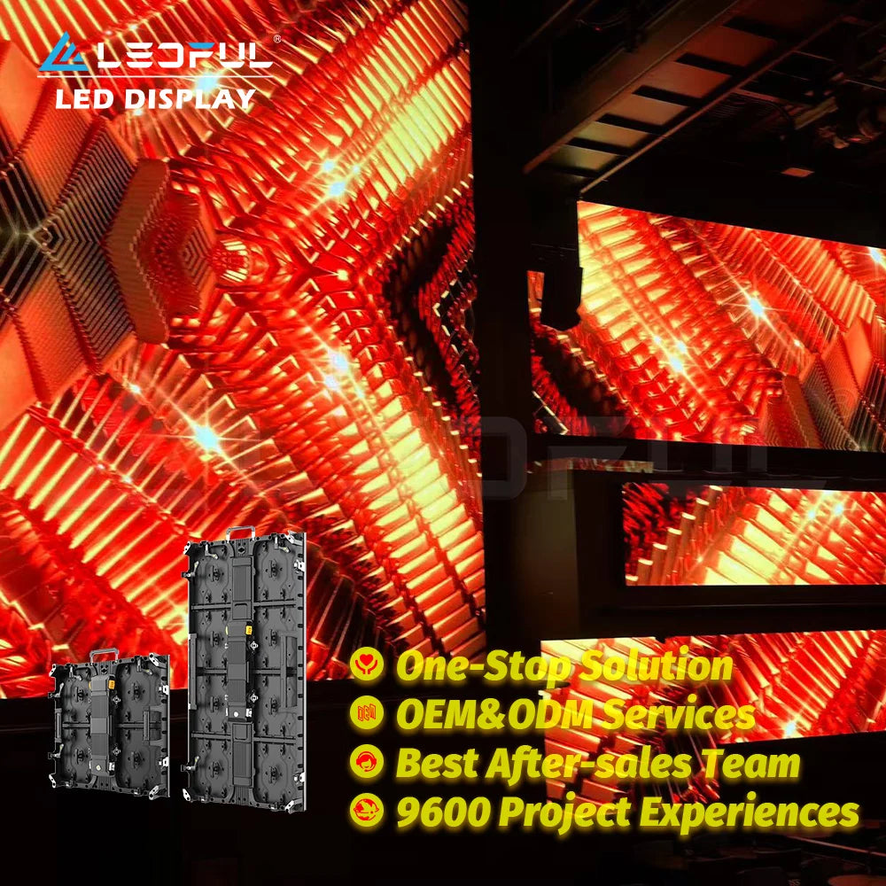LEDFUL V&H SMD Full Color Advertising 500X500mm P2.976 P3.91 P4.81 Church LED Panel Screen Display for Outdoor Indoor Events