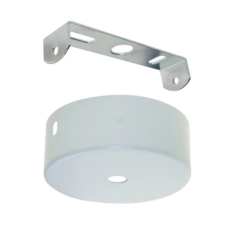 LEDEAST XDP Black White Metal Round Ceiling Rose Canopy Plate Size 50 60 80 100 120mm for Pendant Lamp Kit