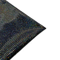 PU Foiled Black Rainbow Stretch Synthetic Fabric Breathable Polyester Polka Dot Woven for Women's Dresses and Skirts for Girls