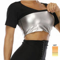 Waist Trainer for Weight Loss Waist Trimmer Sauna Sweat Shirt Workout Shaper Neoprene-Free Waist Cincher Sauna Slimming T Shirt