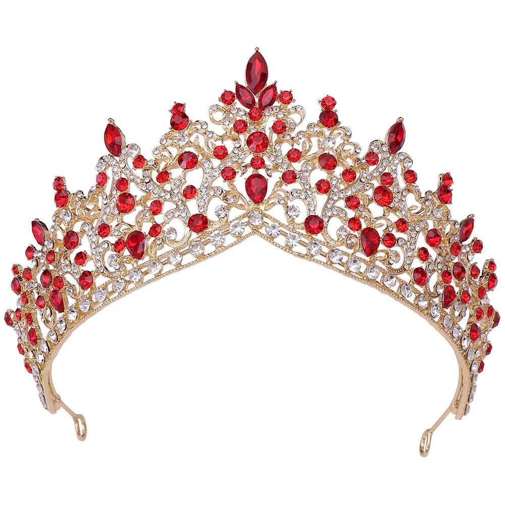 ROMANTIC Elegant Wedding Hair Accessories Rhinestone Bridal Pageant Princess Tiara Crown