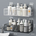Hot Sale Self Adhesive Toilet Shelves Organizer Shelf Storage Wall Mounted Metal Bathroom Rack Shower Mesh Storage Rack