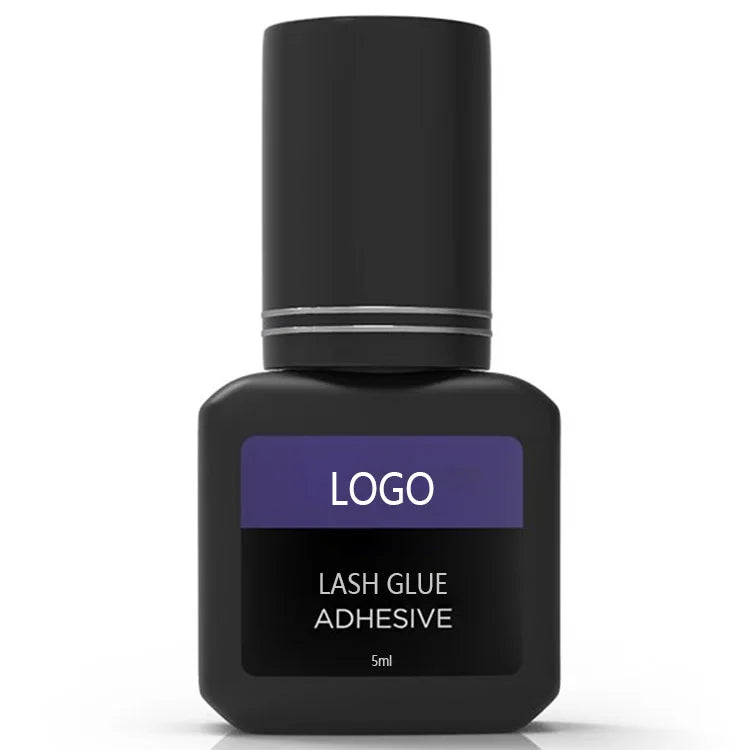 Black Clear White Latex Free Strip Lash Glue With Matt Pink Bottle Vegan Eyelash Glue Customizable Private Logo Packaging Box