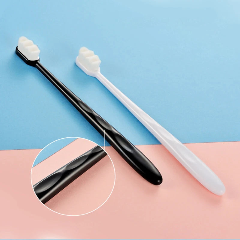 Wholesale 0.08mm Soft 10000 Nylon Bristles ABS Handle Plastic Toothbrush with Clear Box Home Use Multifunctional Gum Protection