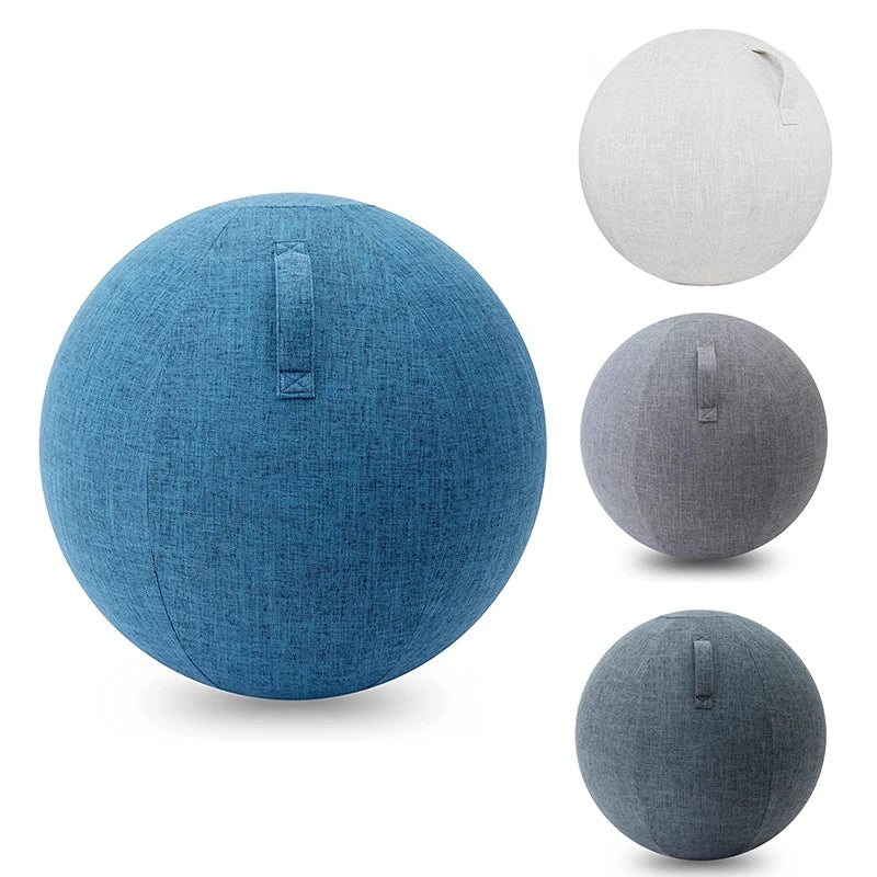 Bellter 55-75cm Linen Yoga Ball Protective Cover for Gym Workout & Pilates Dustproof Slipcover