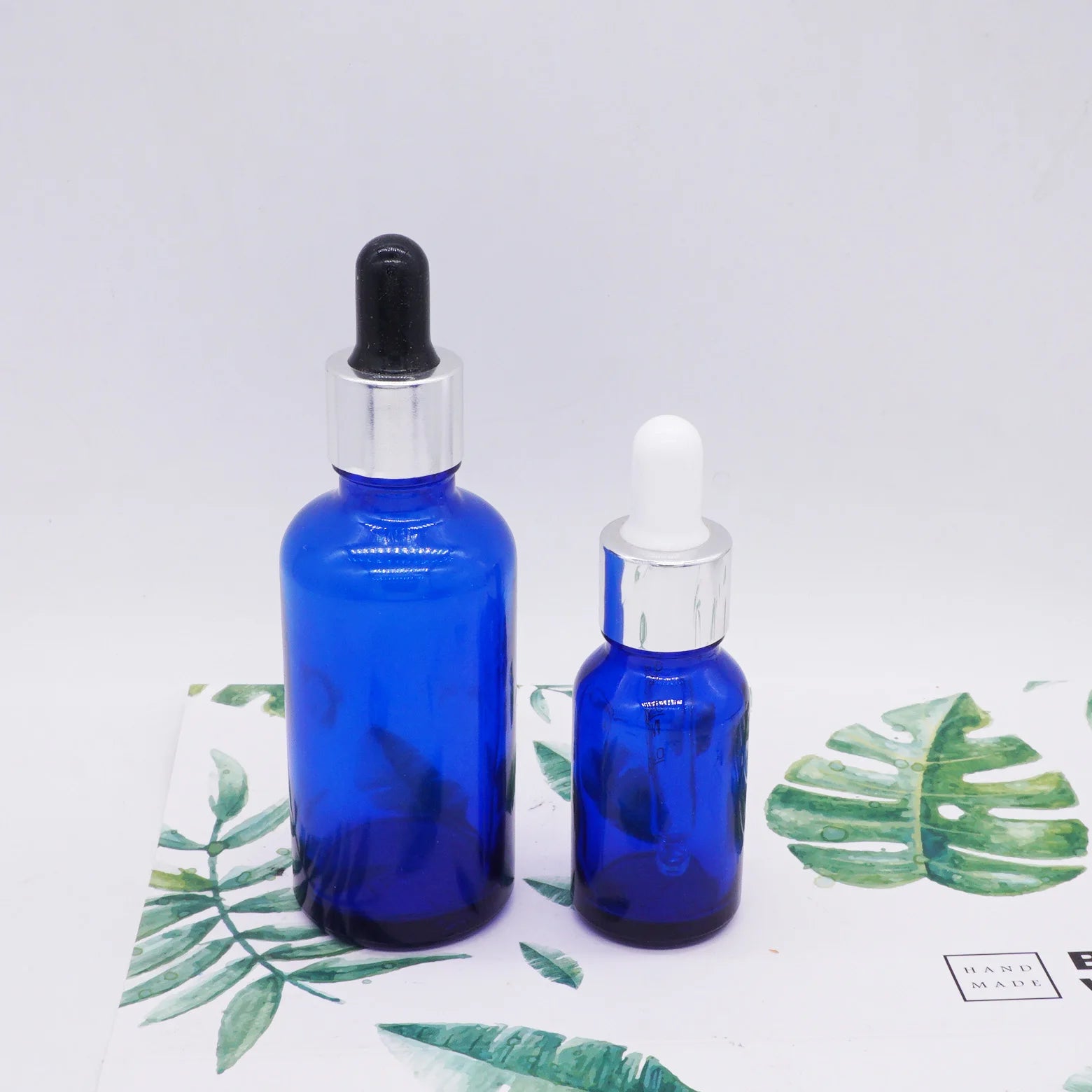 30ml 1oz Cobalt Blue Luxury Glass Cosmetics Bottle Packaging