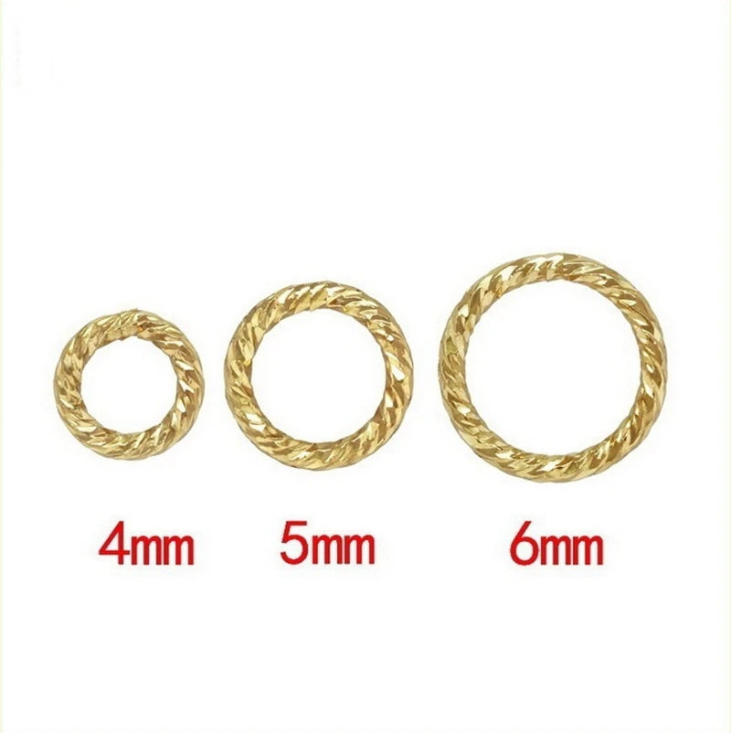 Etsy Hot Gold Filled Sparkle Jump Rings Wholesale Diy Jewelry Findings Accessory
