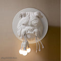 Nordic Animal Dog Wall Lamp Dining Room Study Bedroom Lamp Creative Designer KTV Bulldog Wall Light Home Decor
