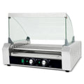 9 Rollers 24 Hotdogs Stainless Steel Heavy Duty Hot Dog Making Machine Commercial Electric Hot Dog Roller Grill
