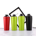 304 Stainless Steel Protein Salt and Pepper Shaker Bottle 500ml Leak-Proof Double Wall Vacuum Insulated Sports Gym Water Bottle