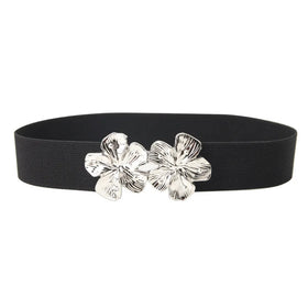 Hot Sale 4cm Woman Elastic Waist Belt with Many Colors Featuring a Durable Copper Buckle