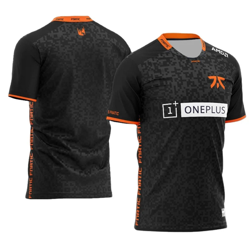 New Men's 3D Solid Formal Professional Player Team Uniform Digital Printing Short Sleeve T-shirt
