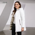 Fashion Warm Shiny Padded Puffer Jacket Black Short Women Quilted Coat Puffer Coat With Big Fur Hood