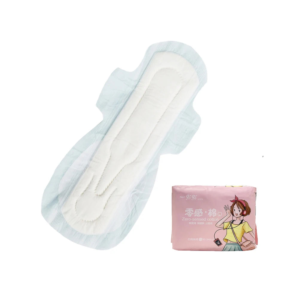 OEM Best Organic Cotton Menstrual Pads  Ladies Disposable Sanitary Napkin
