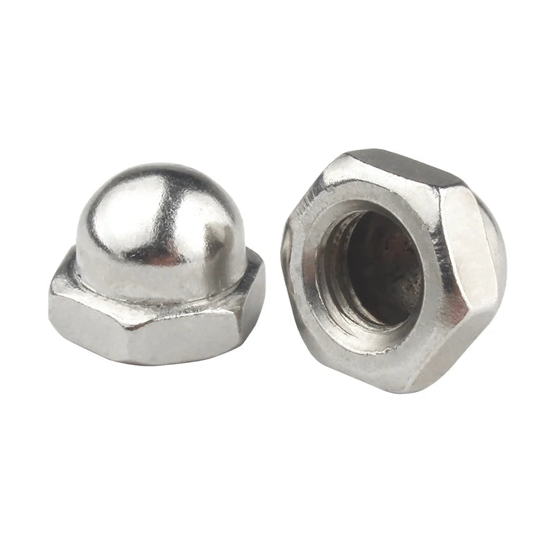 Nickel Plated Carbon Steel Hex Domed Cap Nut 6x17 for Industrial Use