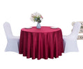 Luxury Round Burgundy Table Clothes Wedding